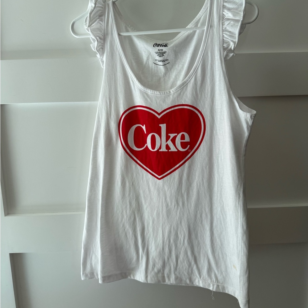 Coca Cola White Tank Top